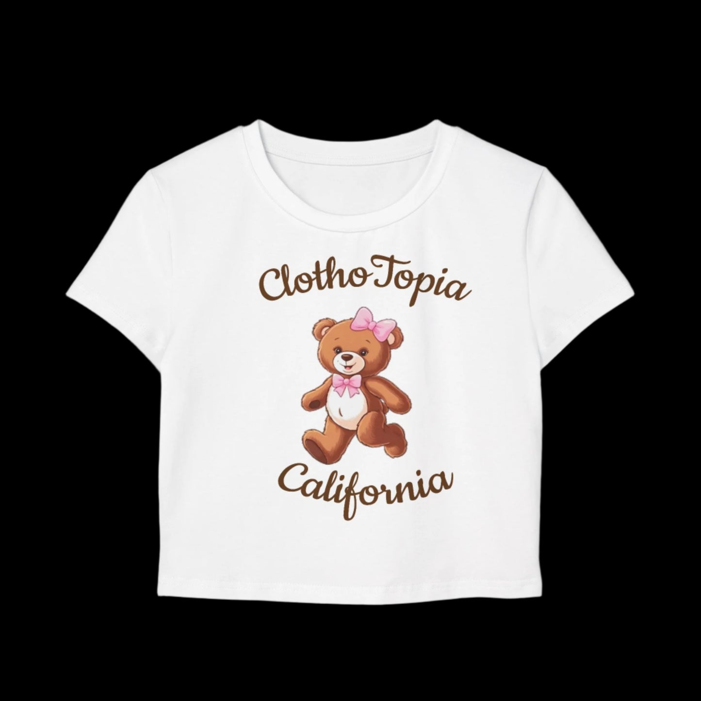 (Clothotopia Bear) Women's Crop