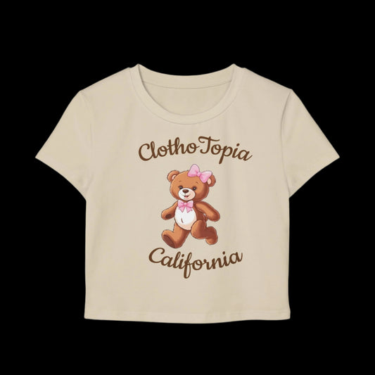 (Clothotopia Bear) Women's Crop