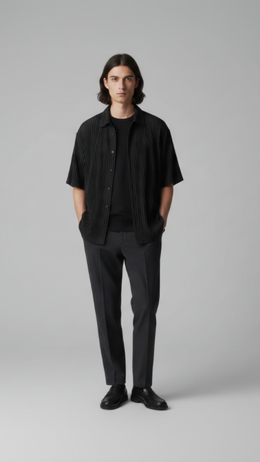 Valencia Jacquard Button Up