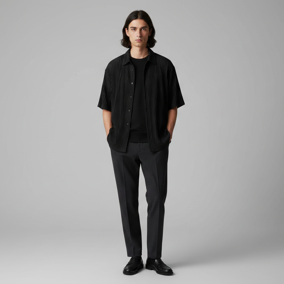 Valencia Jacquard Button Up