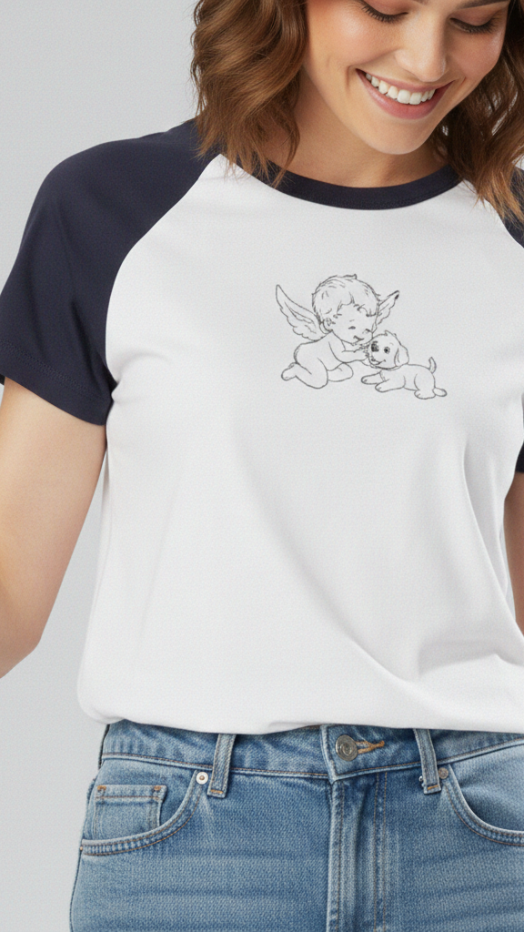Rib baby tee