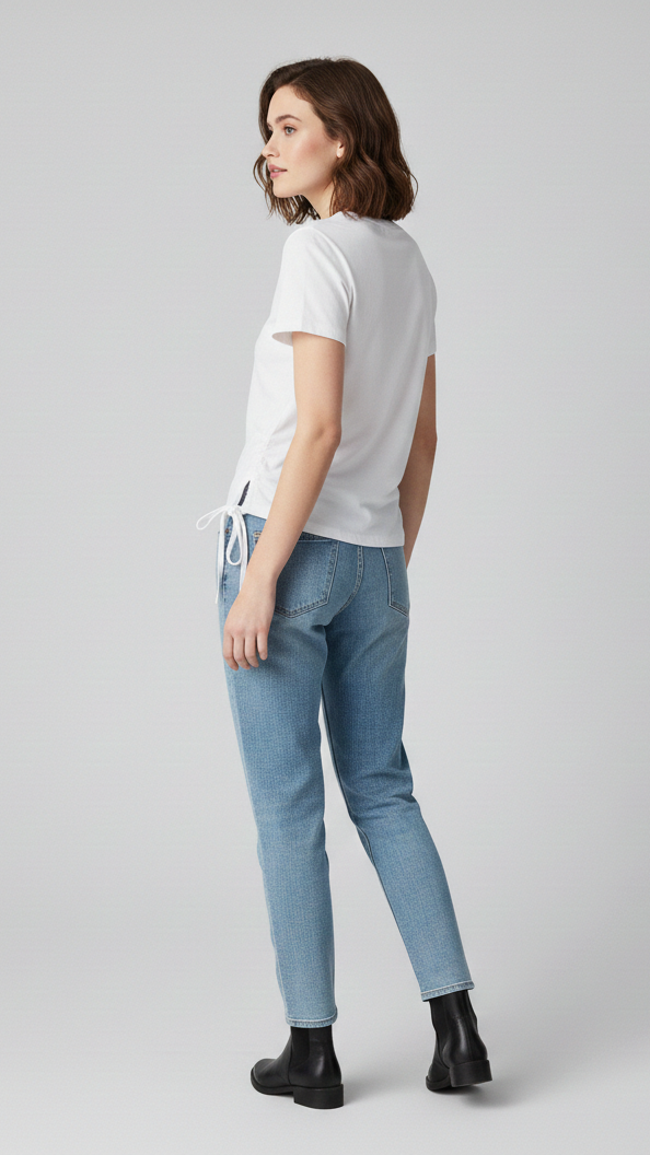 Essential Bow Drawstring Shirt