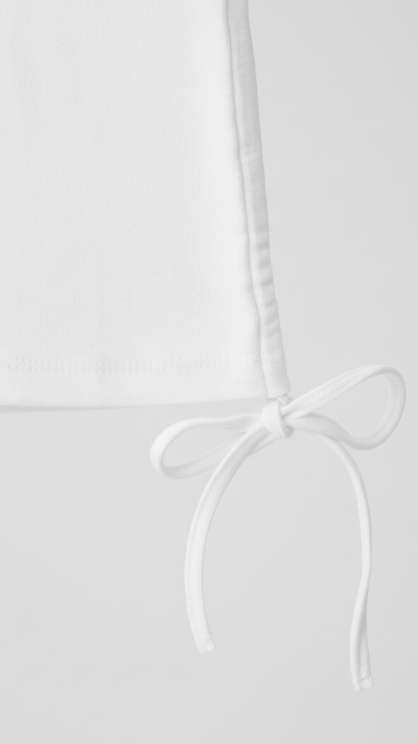 Essential Bow Drawstring Shirt