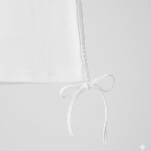 Essential Bow Drawstring Shirt